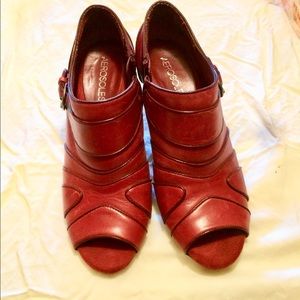 Sexy Red Booties, super comfy Aerosoles.